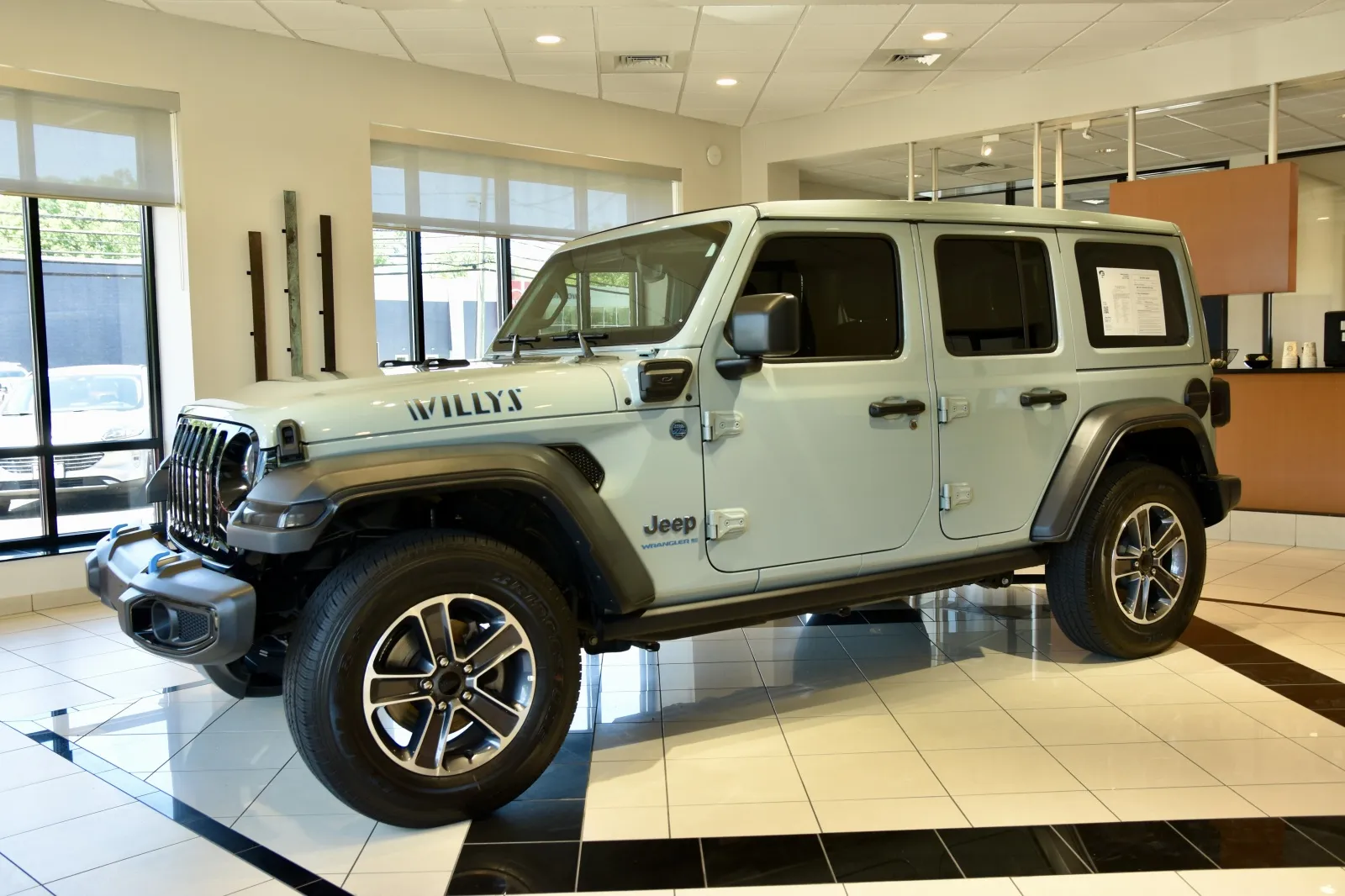 Another view of 2023 Jeep Wrangler Willys 4xe for sale in Middletown, CT at European Motorcars