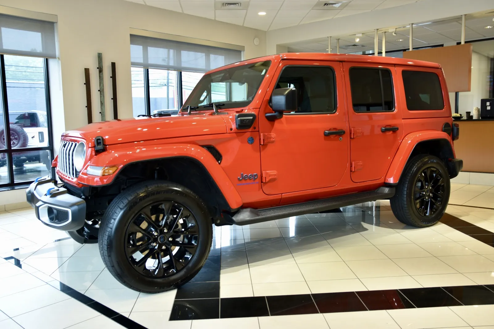 Another view of 2024 Jeep Wrangler Sahara 4xe for sale in Middletown, CT at European Motorcars