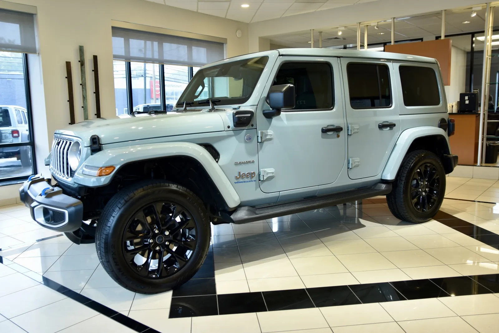Another view of 2024 Jeep Wrangler Sahara 4xe for sale in Middletown, CT at European Motorcars