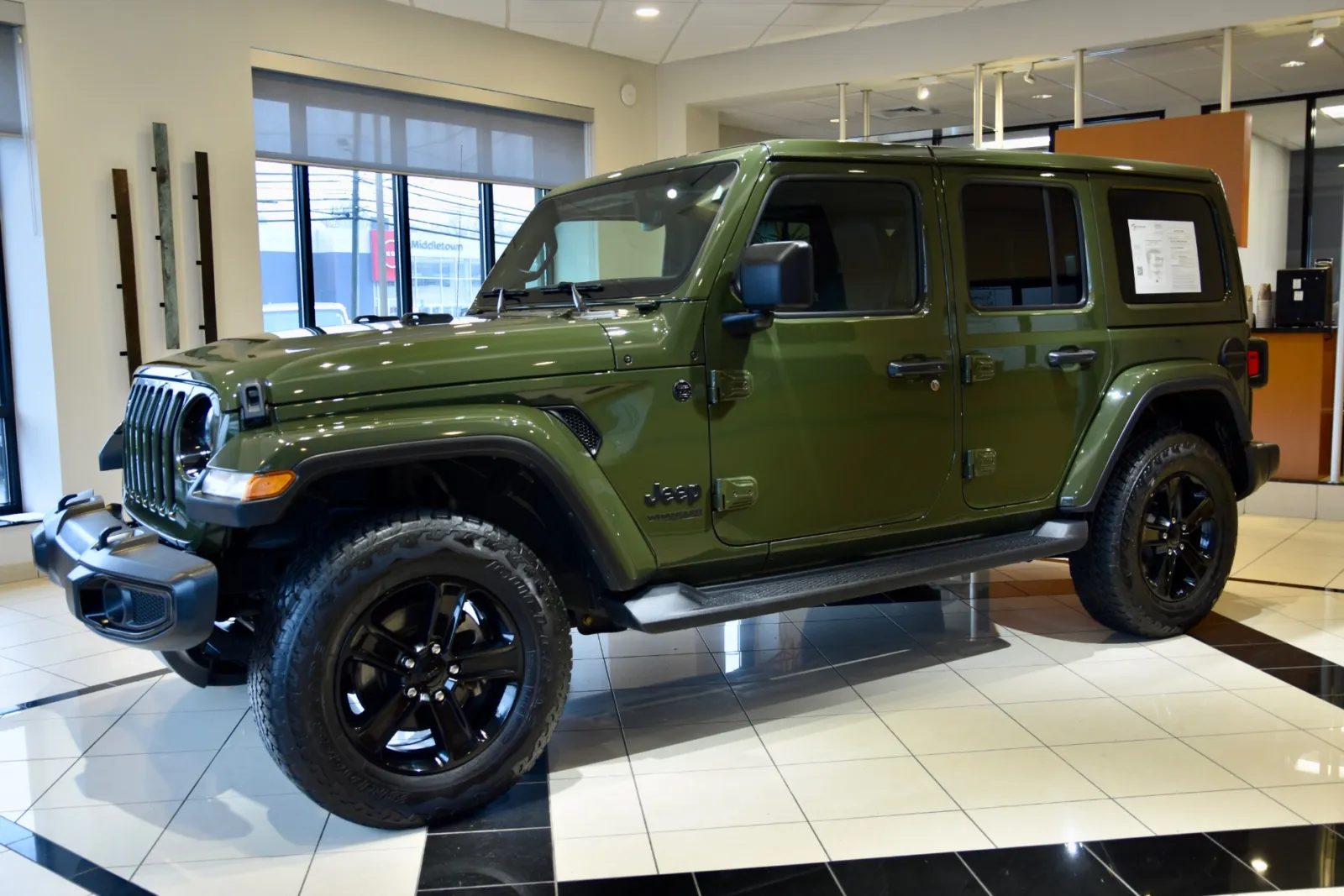 Another view of 2021 Jeep Wrangler Unlimited Sahara Altitude for sale in Middletown, CT at European Motorcars