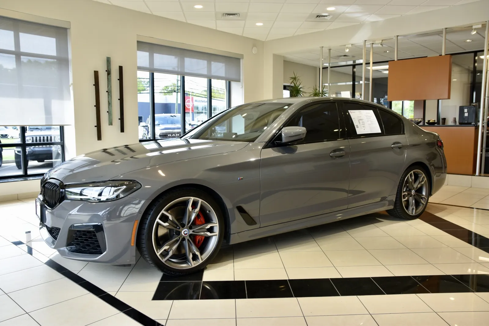 Another view of 2021 BMW 5 Series M550i xDrive for sale in Middletown, CT at European Motorcars