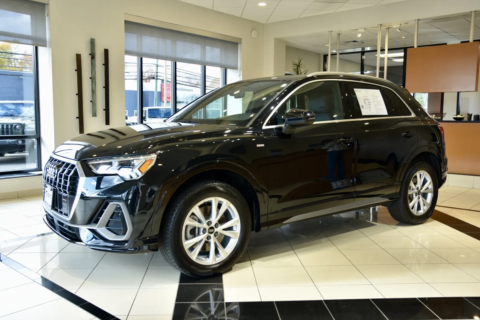 Another view of 2024 Audi Q3 quattro S line Premium 45 TFSI for sale in Middletown, CT at European Motorcars