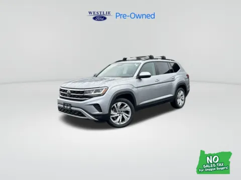 Silver 2022 Volkswagen Atlas 3.6L V6 SE w/Technology for sale in Washougal, WA