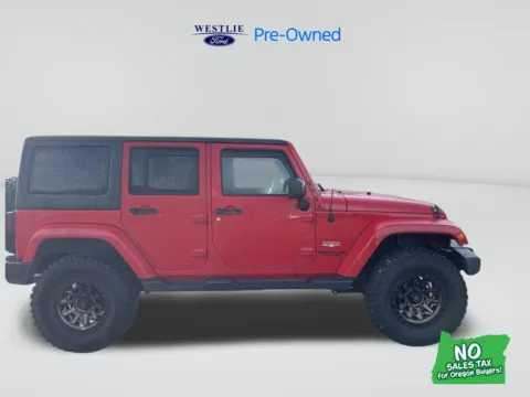 Red 2015 Jeep Wrangler Unlimited Sahara for sale in Washougal, WA