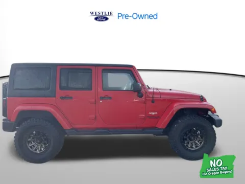 Red 2015 Jeep Wrangler Unlimited Sahara for sale in Washougal, WA