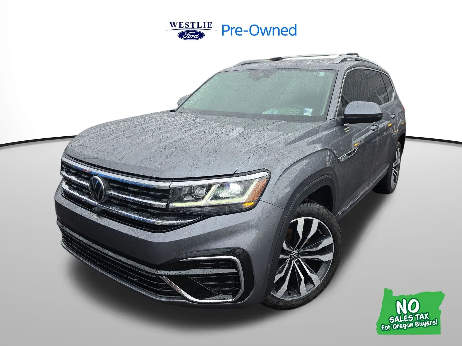 Gray 2022 Volkswagen Atlas 3.6L V6 SEL Premium R-Line for sale in Washougal, WA
