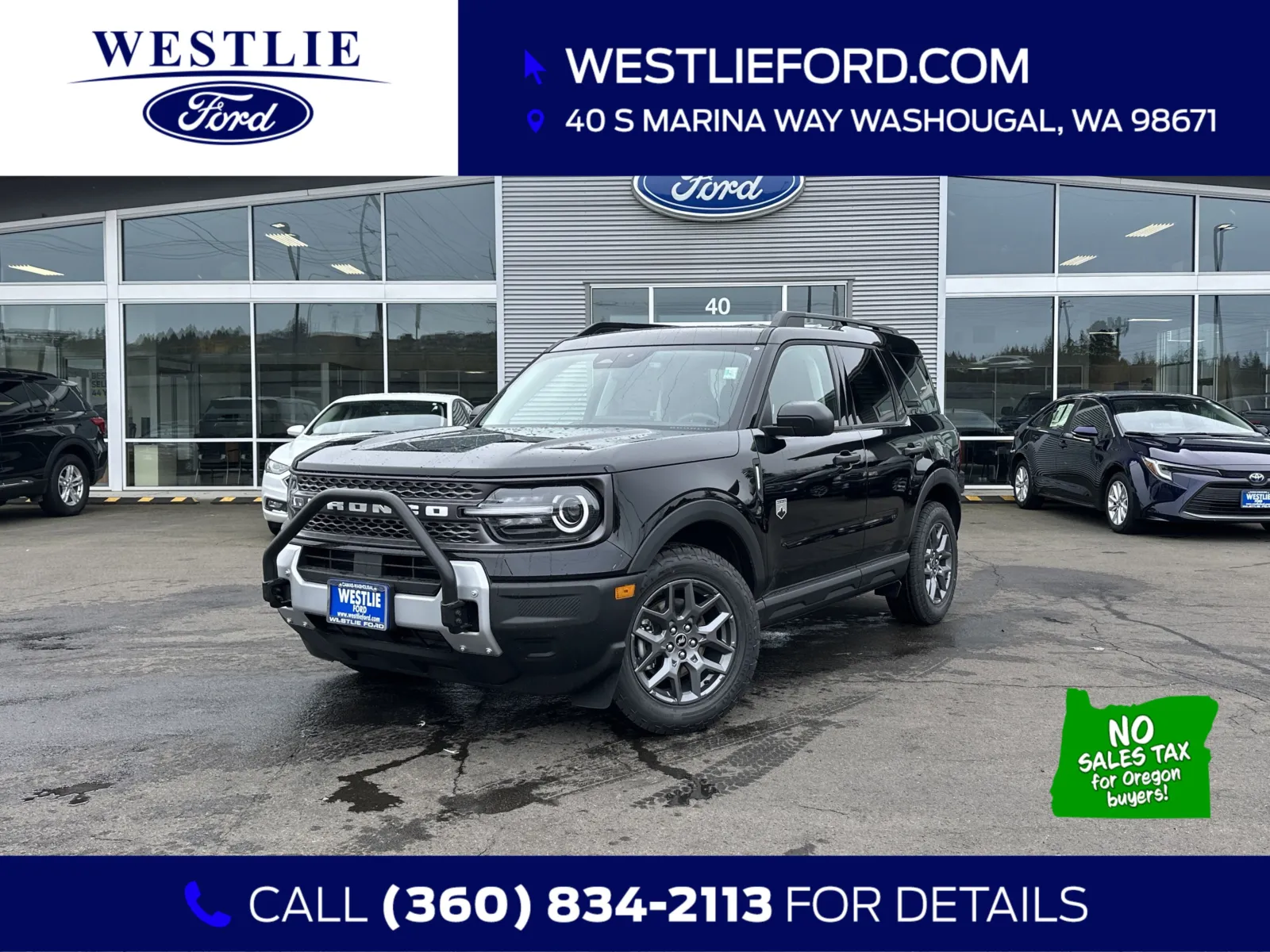 Black 2025 Ford Bronco Sport Big Bend for sale in Washougal, WA