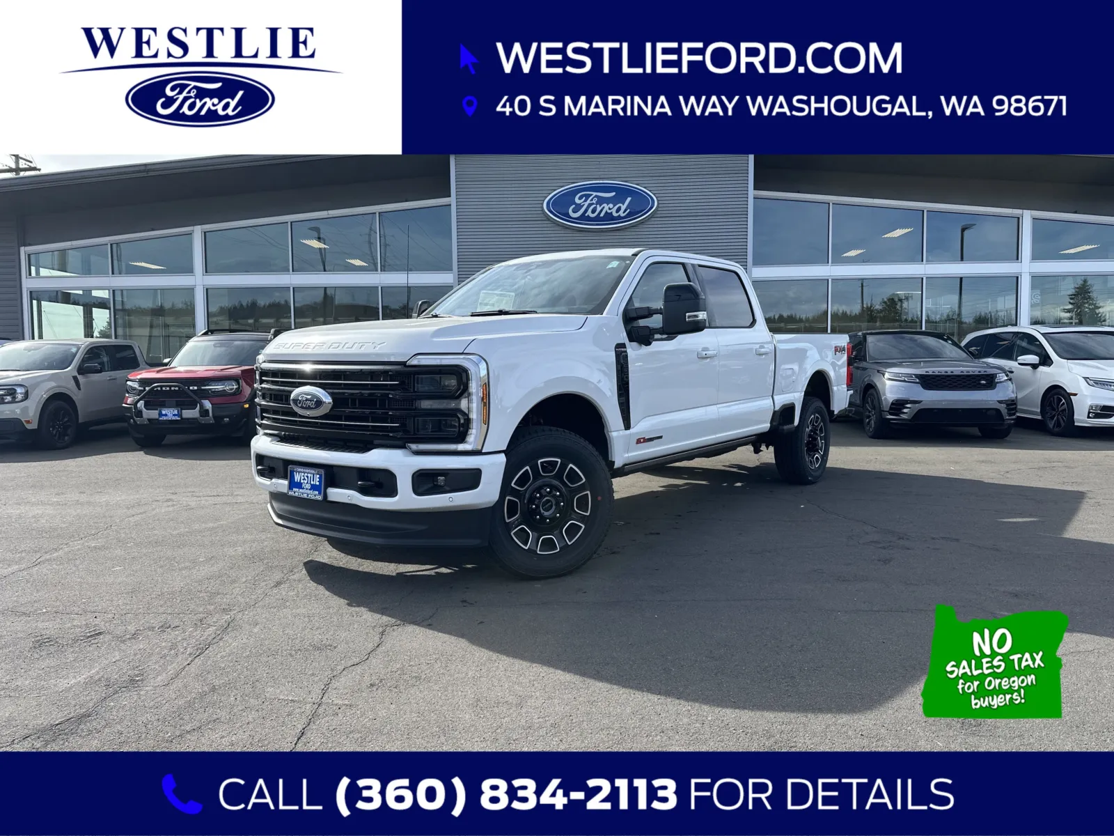 White 2025 Ford Super Duty F-250 SRW Platinum for sale in Washougal, WA