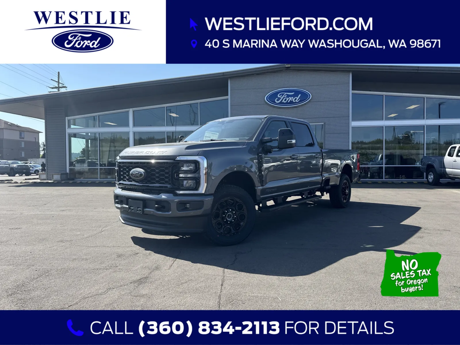 Gray 2025 Ford Super Duty F-350 SRW LARIAT for sale in Washougal, WA