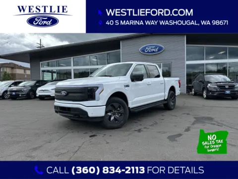 White 2025 Ford F-150 Lightning Flash for sale in Washougal, WA
