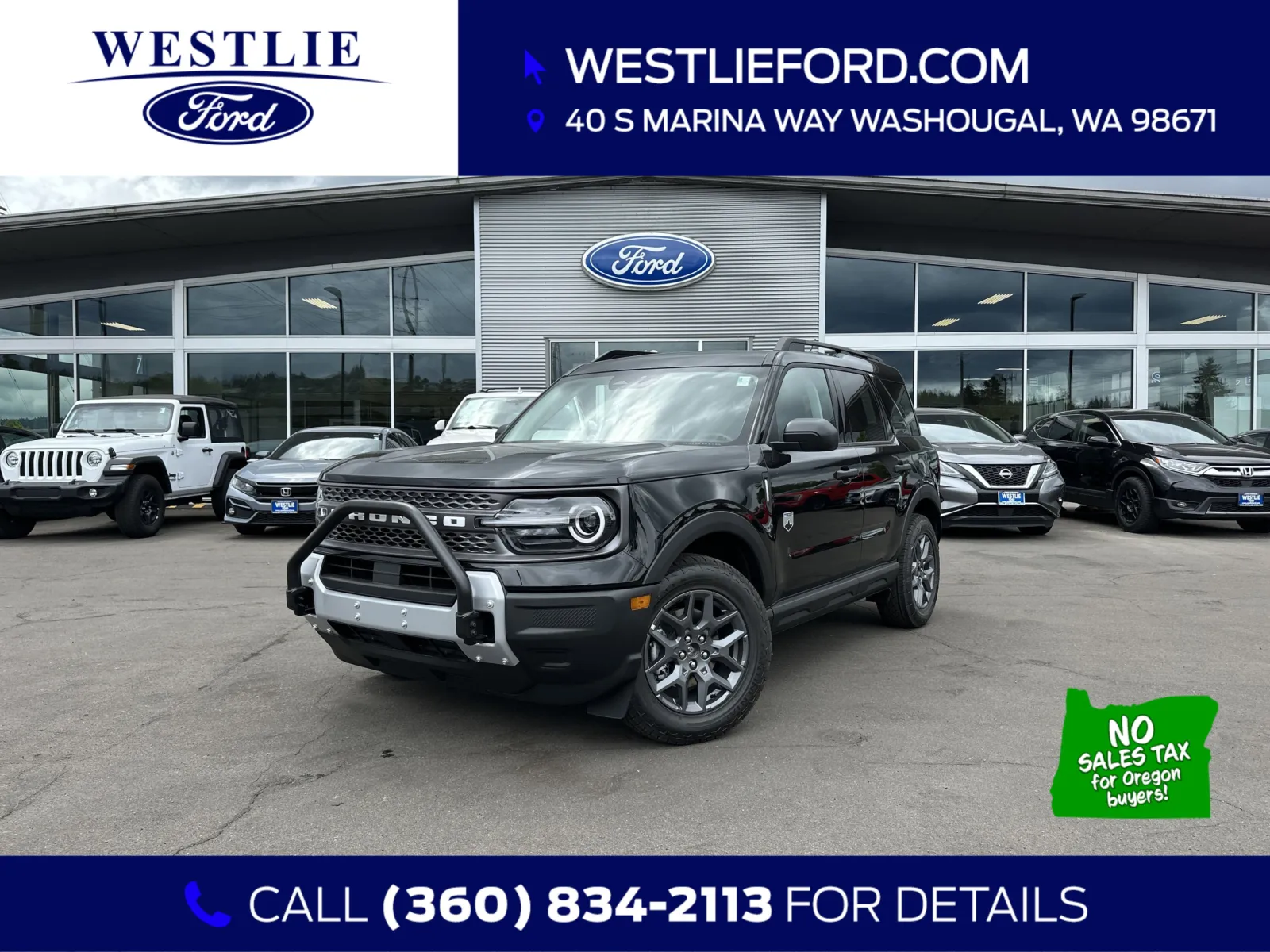 Black 2025 Ford Bronco Sport Big Bend for sale in Washougal, WA