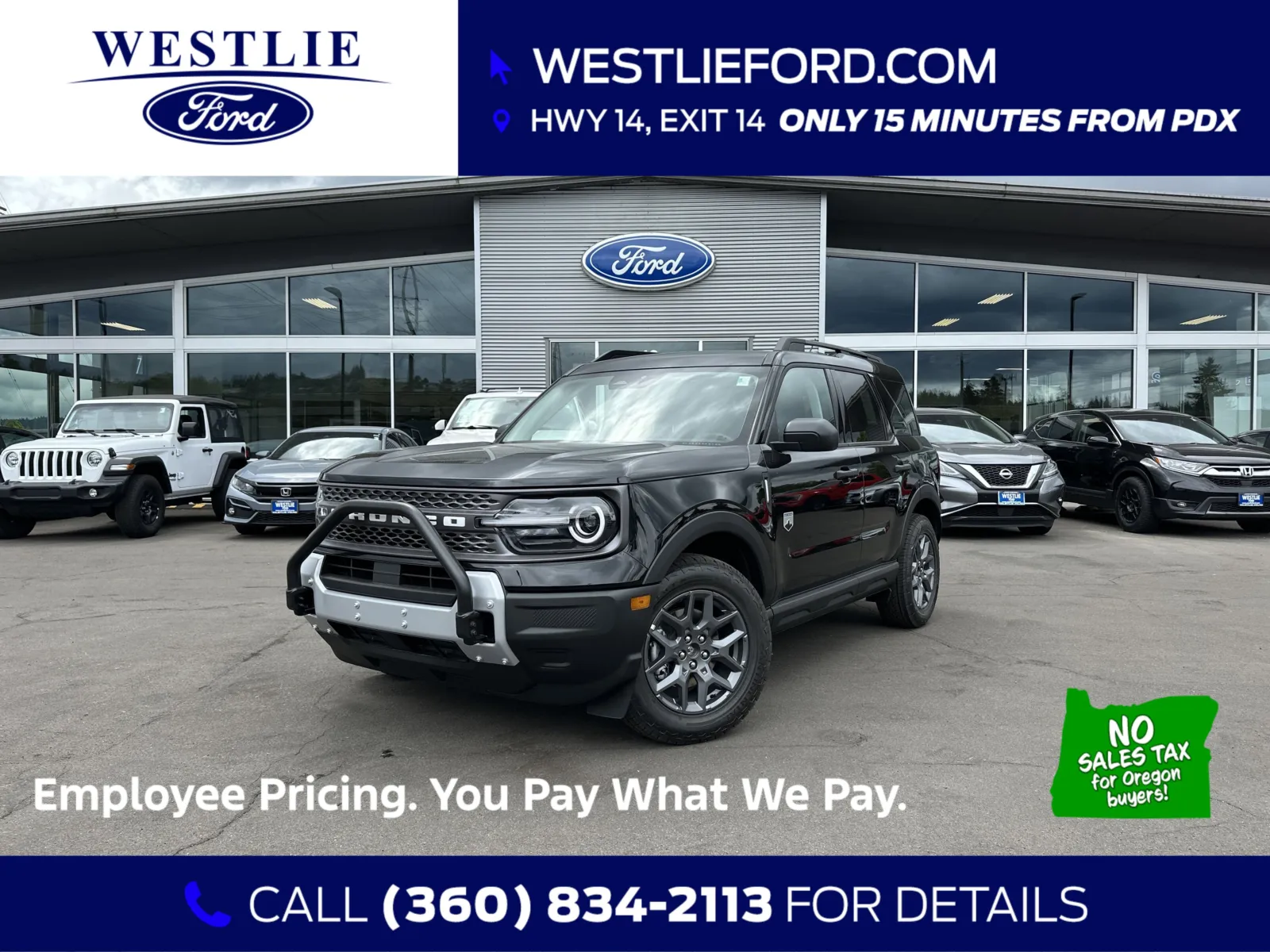 Black 2025 Ford Bronco Sport Big Bend for sale in Washougal, WA