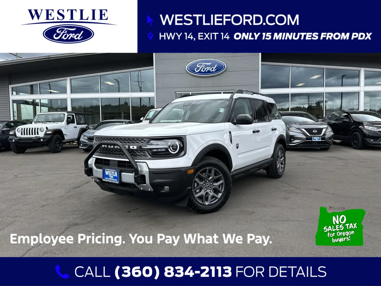 White 2025 Ford Bronco Sport Big Bend for sale in Washougal, WA