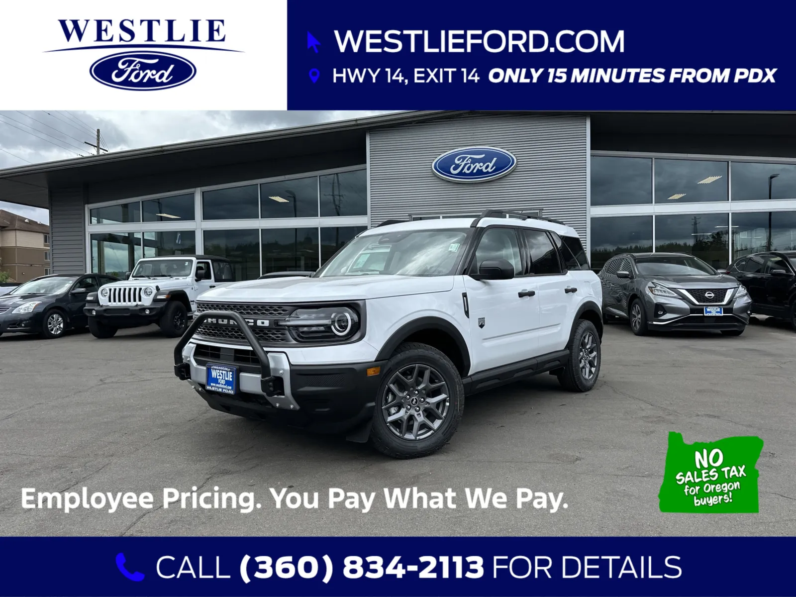 White 2025 Ford Bronco Sport Big Bend for sale in Washougal, WA