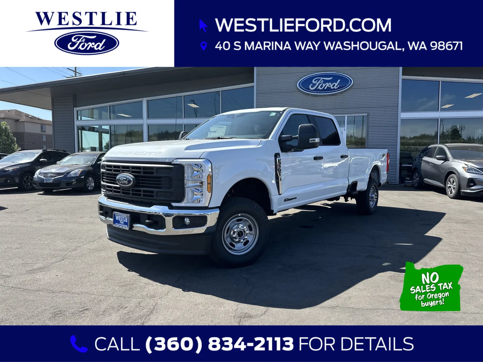 White 2025 Ford Super Duty F-350 SRW XL for sale in Washougal, WA