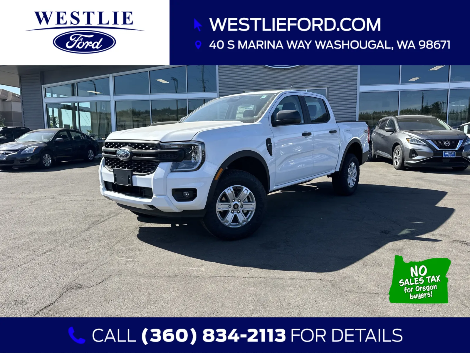 White 2025 Ford Ranger XL for sale in Washougal, WA