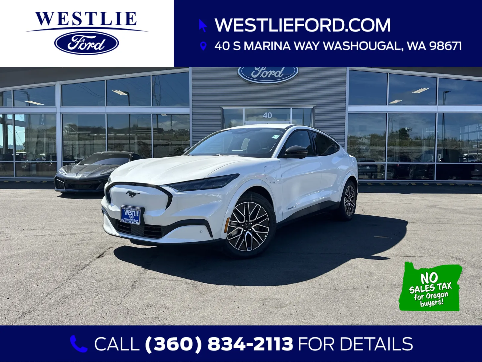 White 2025 Ford Mustang Mach-E Premium for sale in Washougal, WA