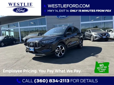 Black 2025 Ford Escape ST-Line Select for sale in Washougal, WA