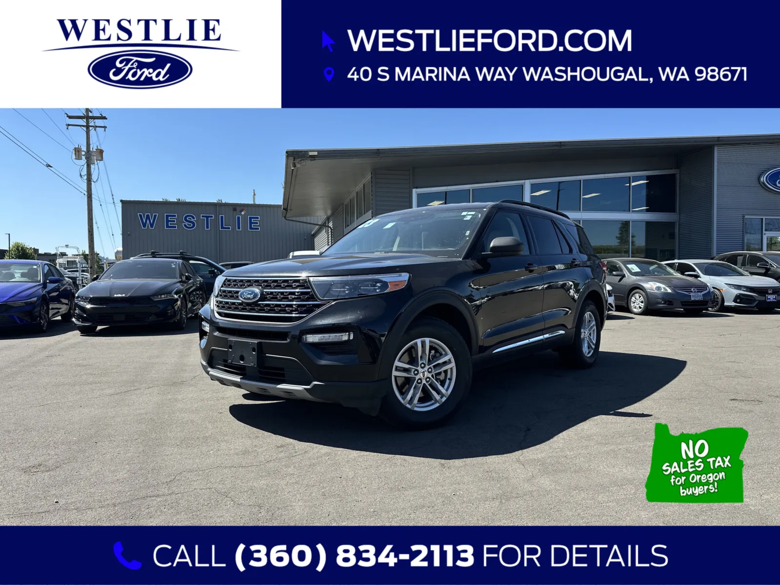 Black 2023 Ford Explorer XLT for sale in Washougal, WA
