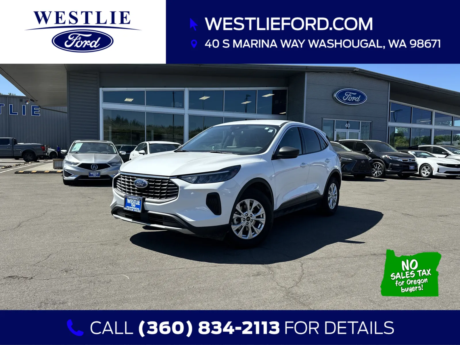 White 2024 Ford Escape Active for sale in Washougal, WA
