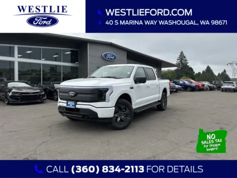 White 2025 Ford F-150 Lightning Flash for sale in Washougal, WA