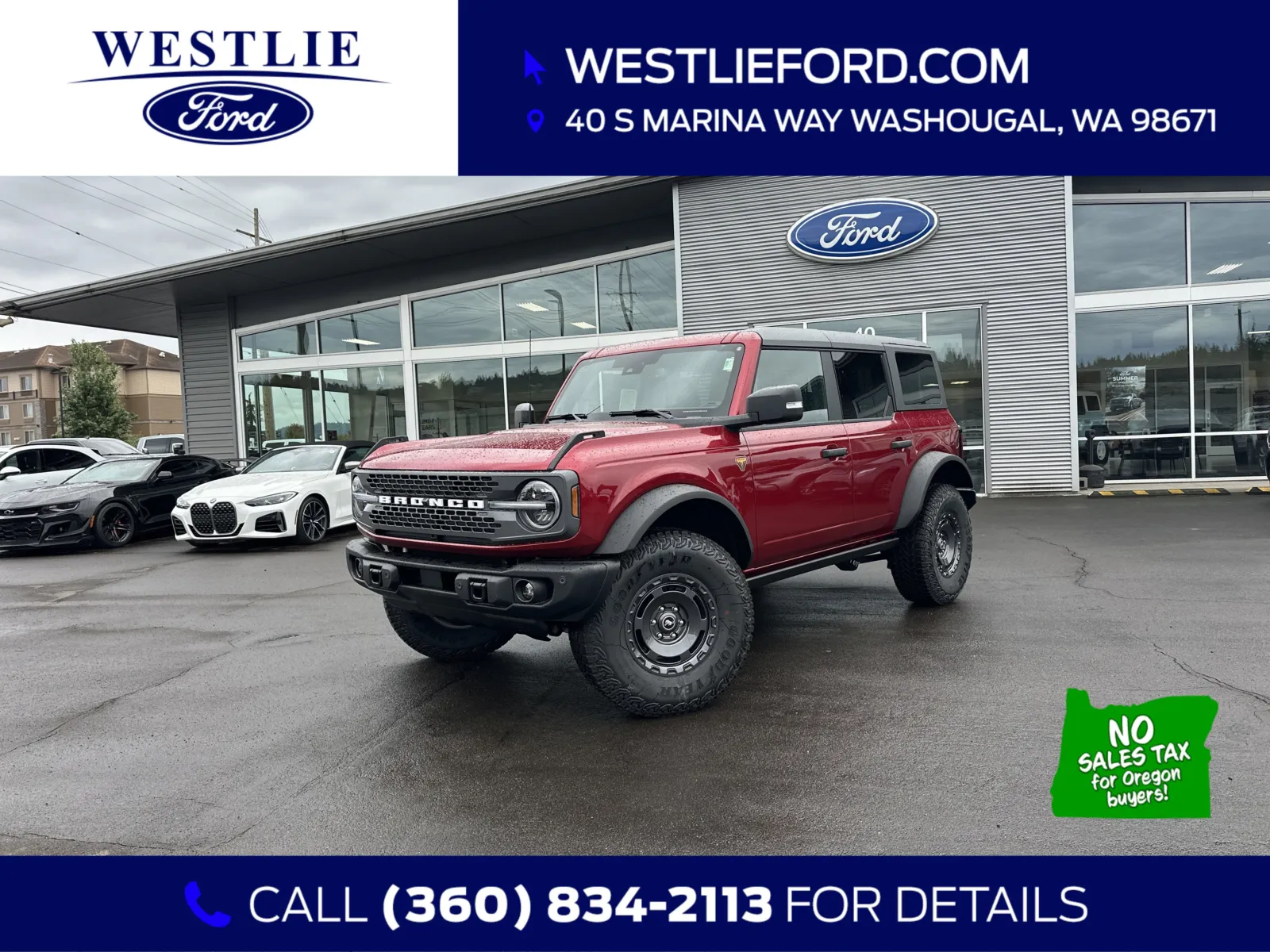 Red 2025 Ford Bronco Badlands for sale in Washougal, WA