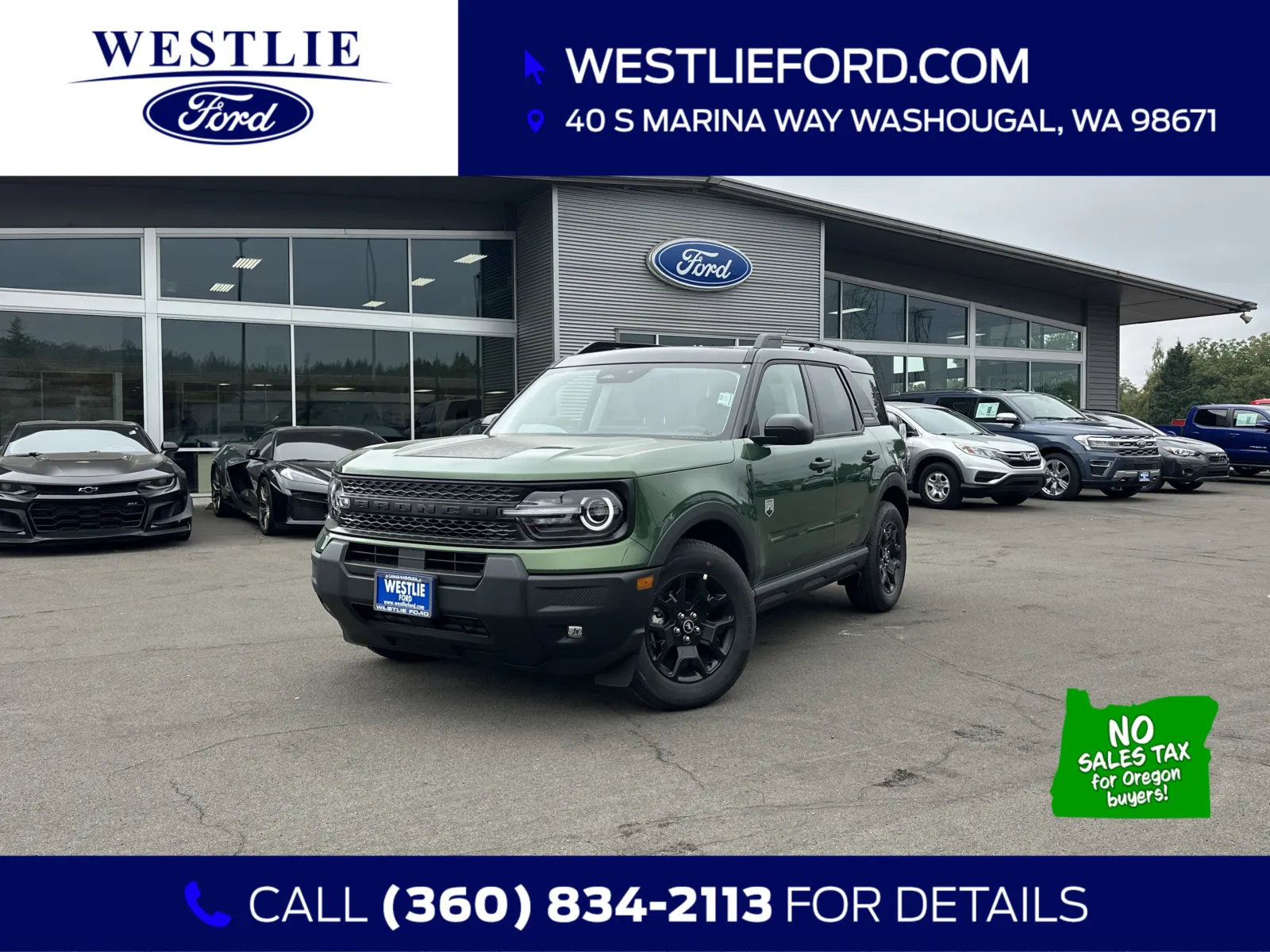 Green 2025 Ford Bronco Sport Big Bend for sale in Washougal, WA