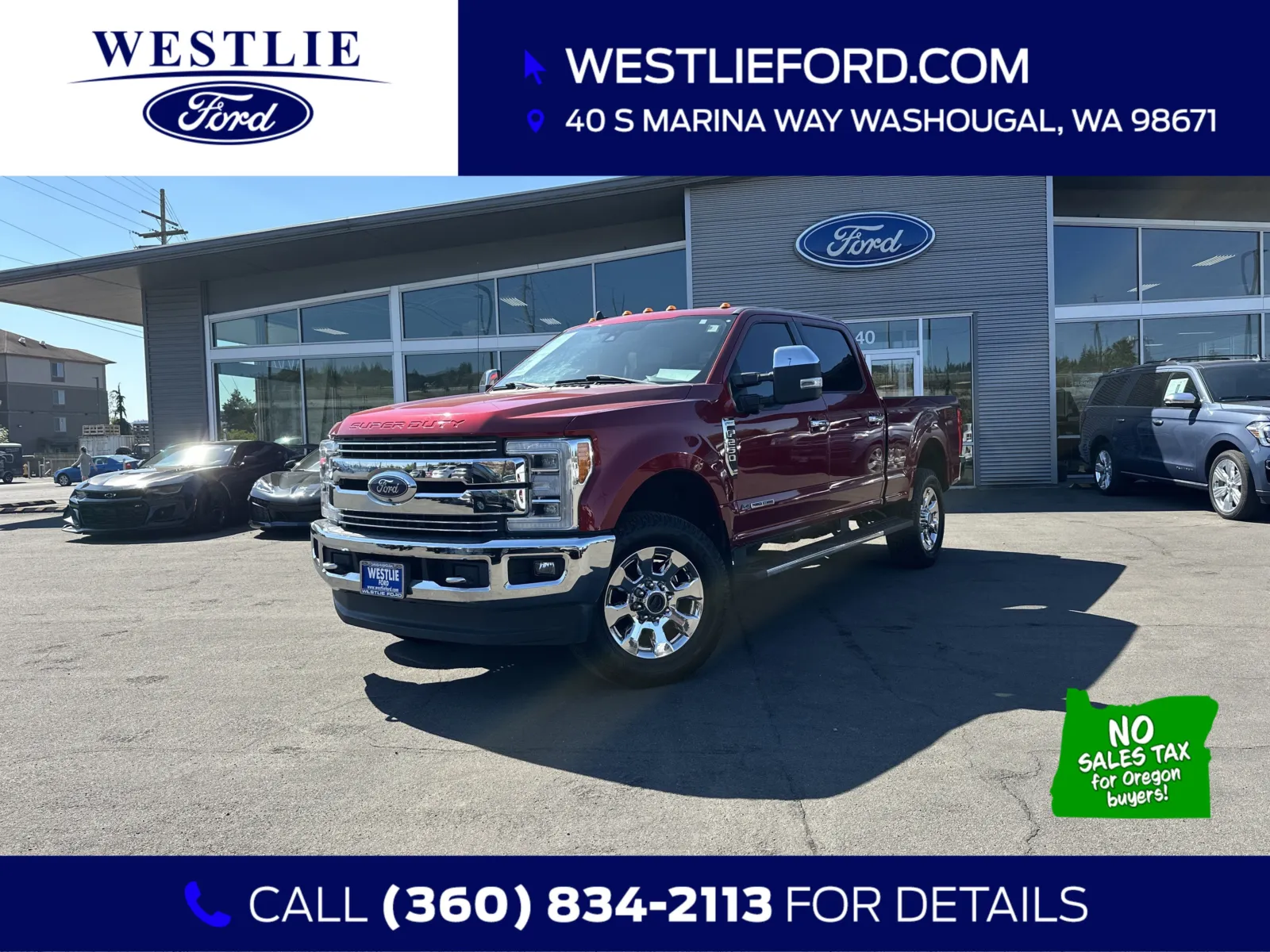 Blue 2019 Ford Super Duty F-250 SRW LARIAT for sale in Washougal, WA