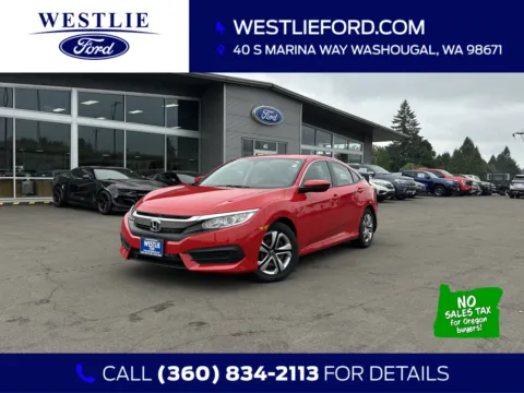 Red 2016 Honda Civic Sedan LX for sale in Washougal, WA