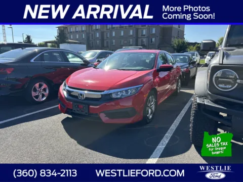 Red 2016 Honda Civic Sedan LX for sale in Washougal, WA
