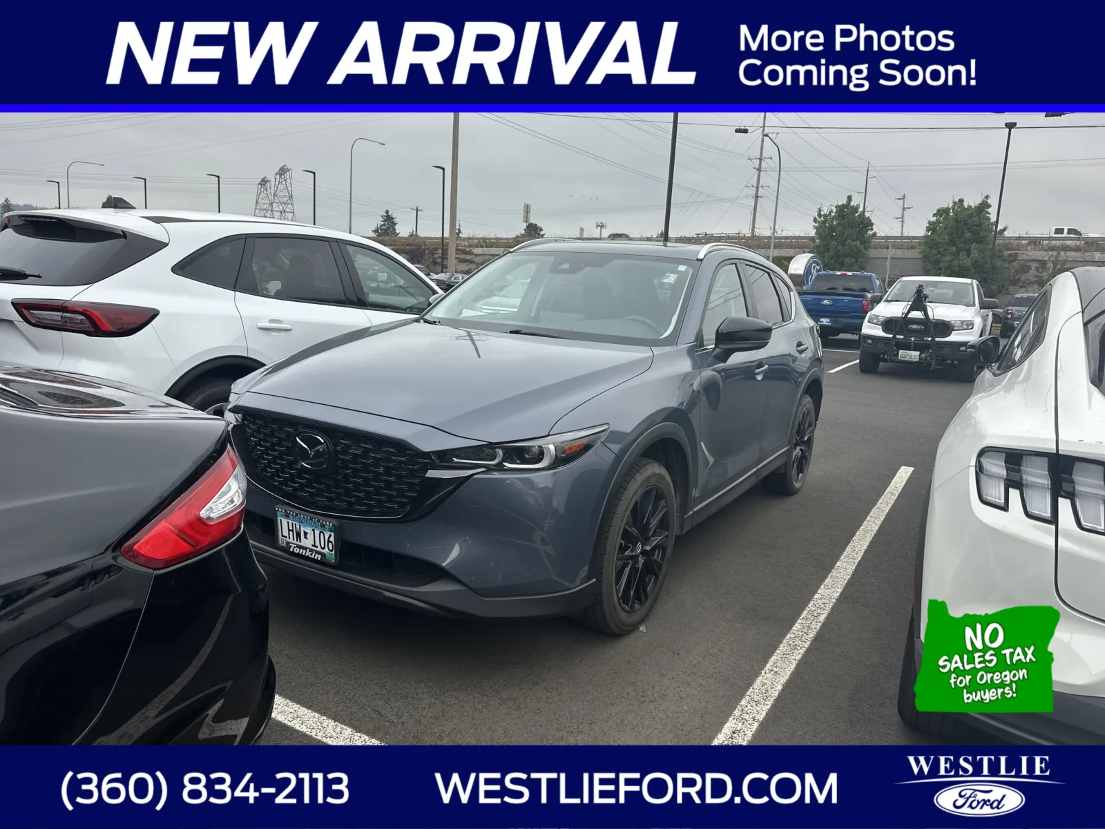 Gray 2023 Mazda CX-5 2.5 S Carbon Edition for sale in Washougal, WA