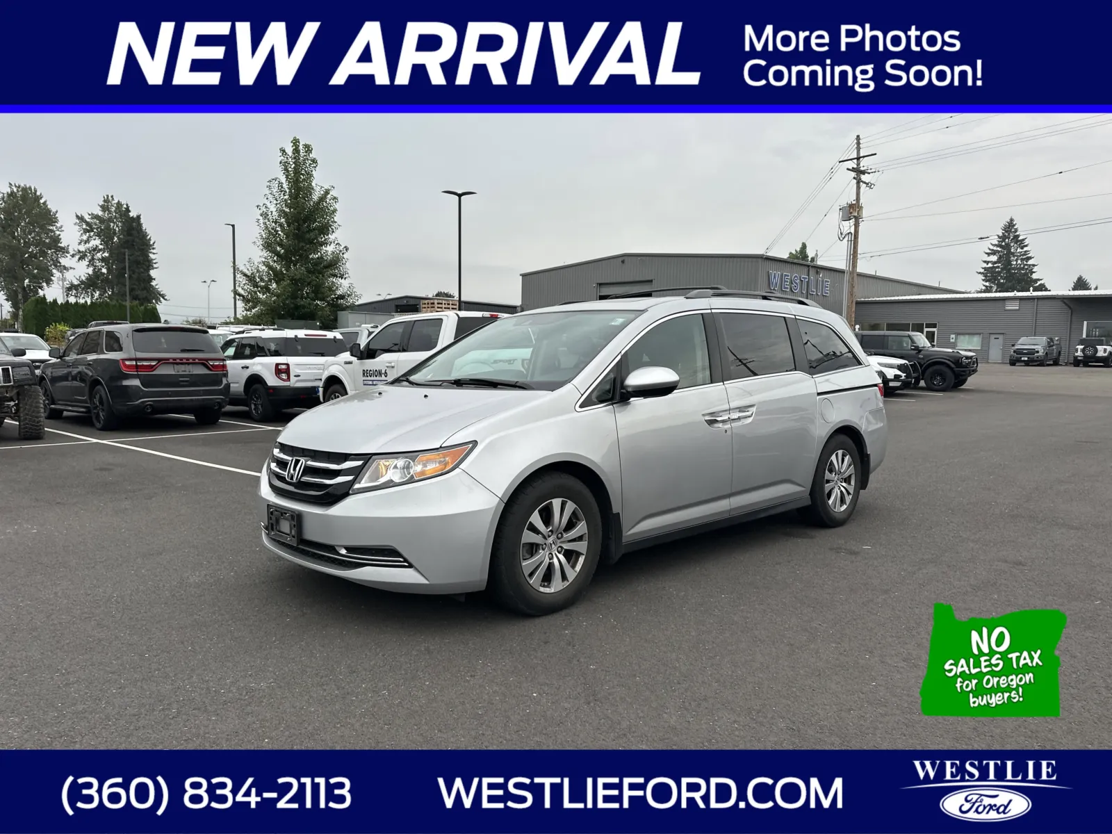 Silver 2015 Honda Odyssey EX-L for sale in Washougal, WA