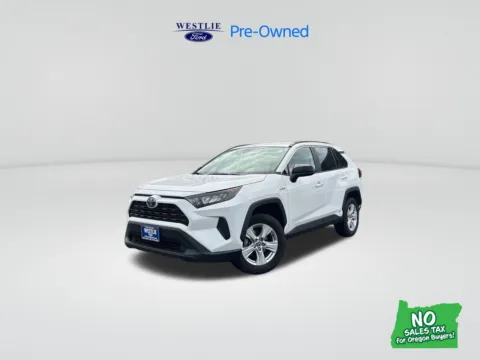 White 2020 Toyota RAV4 Hybrid LE for sale in Washougal, WA