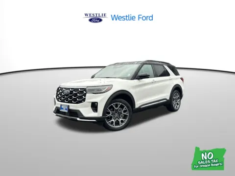 White 2025 Ford Explorer Platinum for sale in Washougal, WA