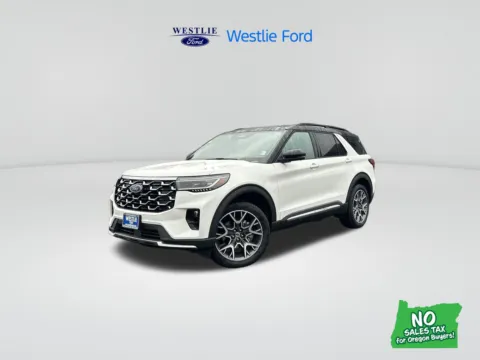 White 2025 Ford Explorer Platinum for sale in Washougal, WA