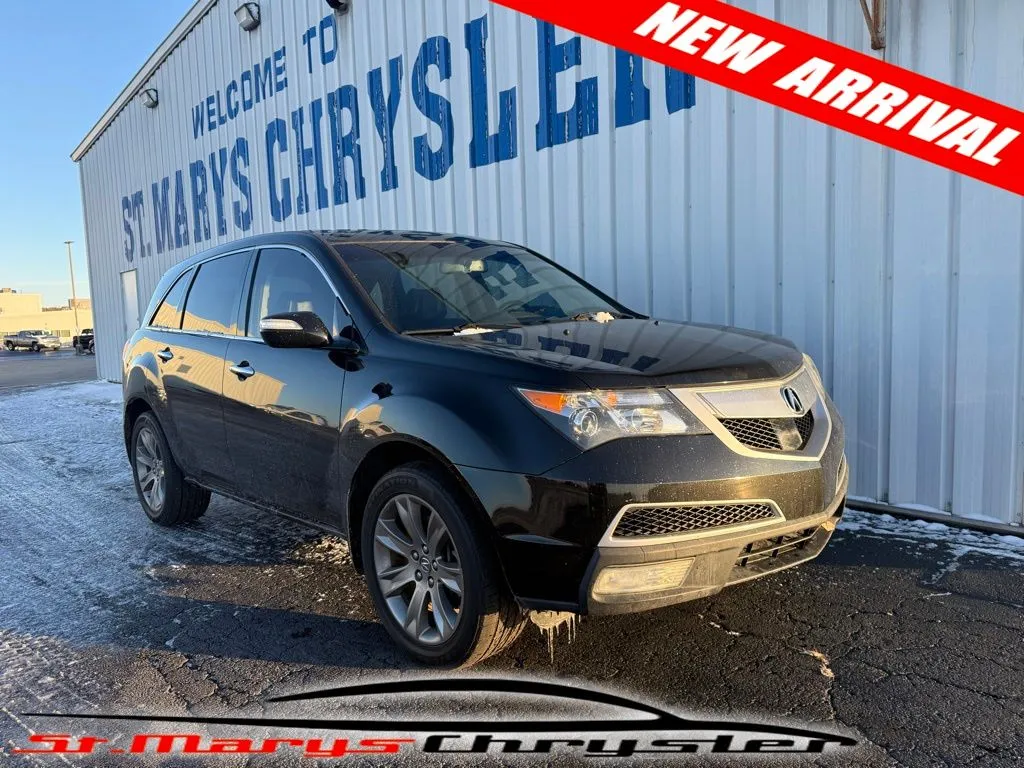 Red 2012 Acura MDX 3.7L Advance Package for sale in Saint Marys, OH