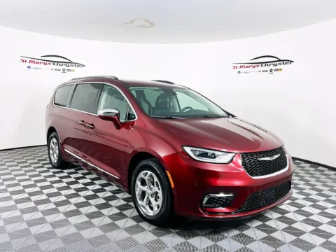 Red 2021 Chrysler Pacifica Limited for sale in Saint Marys, OH