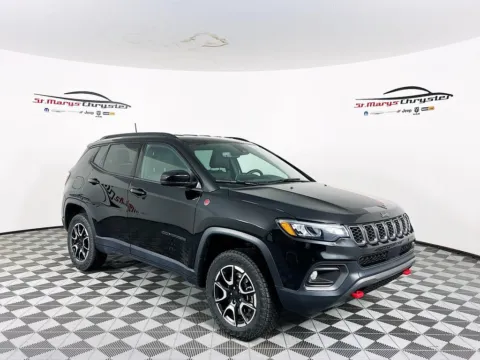 Black 2024 Jeep Compass Trailhawk for sale in Saint Marys, OH
