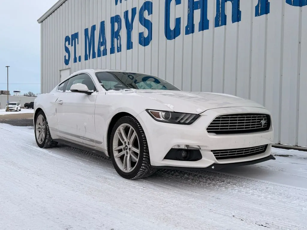 White 2017 Ford Mustang EcoBoost Premium for sale in Saint Marys, OH