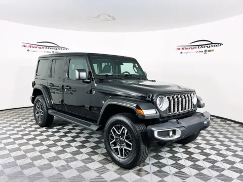 Black 2026 Jeep Wrangler Sahara for sale in Saint Marys, OH