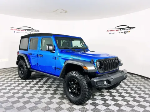 Blue 2024 Jeep Wrangler Willys for sale in Saint Marys, OH