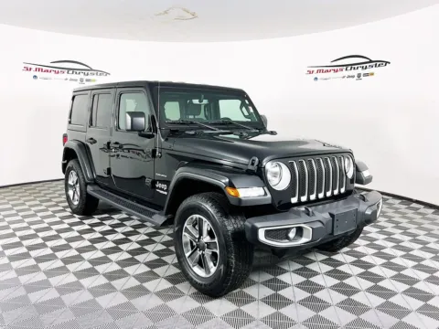 Black 2022 Jeep Wrangler Unlimited Sahara for sale in Saint Marys, OH