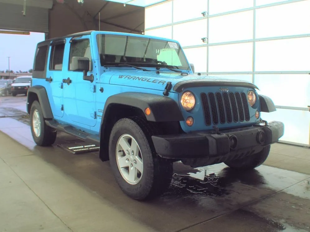 Blue 2017 Jeep Wrangler Unlimited Sport for sale in Saint Marys, OH