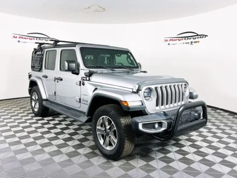 Silver 2019 Jeep Wrangler Unlimited Sahara for sale in Saint Marys, OH