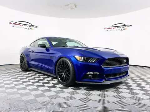 Blue 2016 Ford Mustang GT Premium for sale in Saint Marys, OH