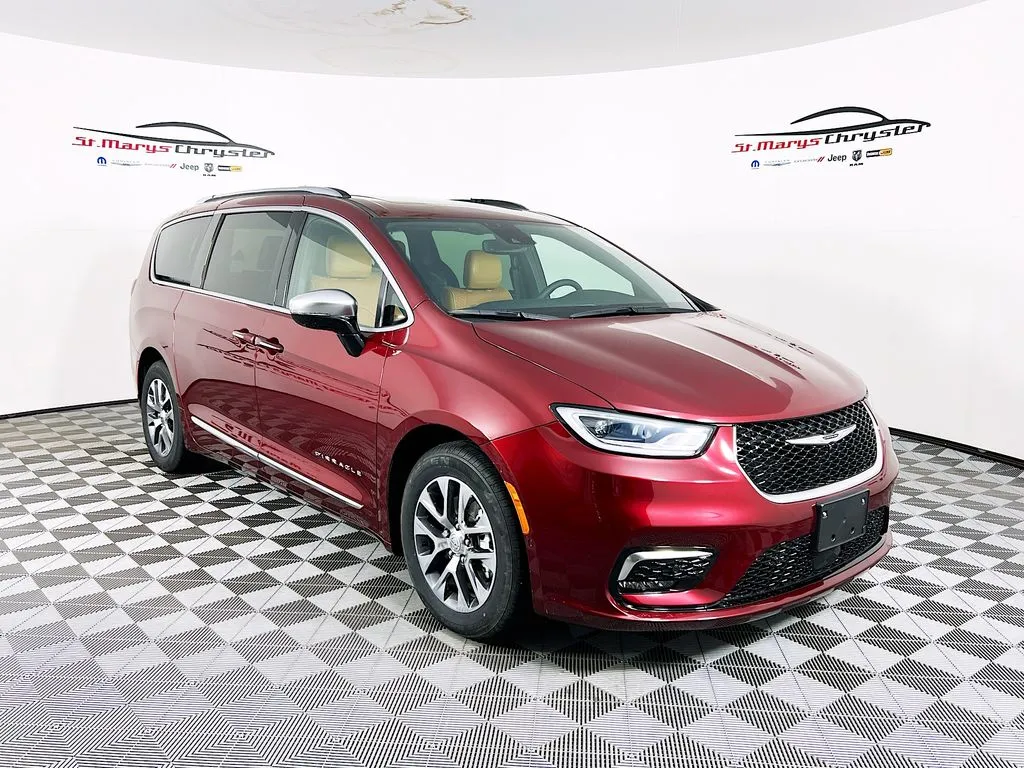 Red 2023 Chrysler Pacifica Hybrid Pinnacle for sale in Saint Marys, OH