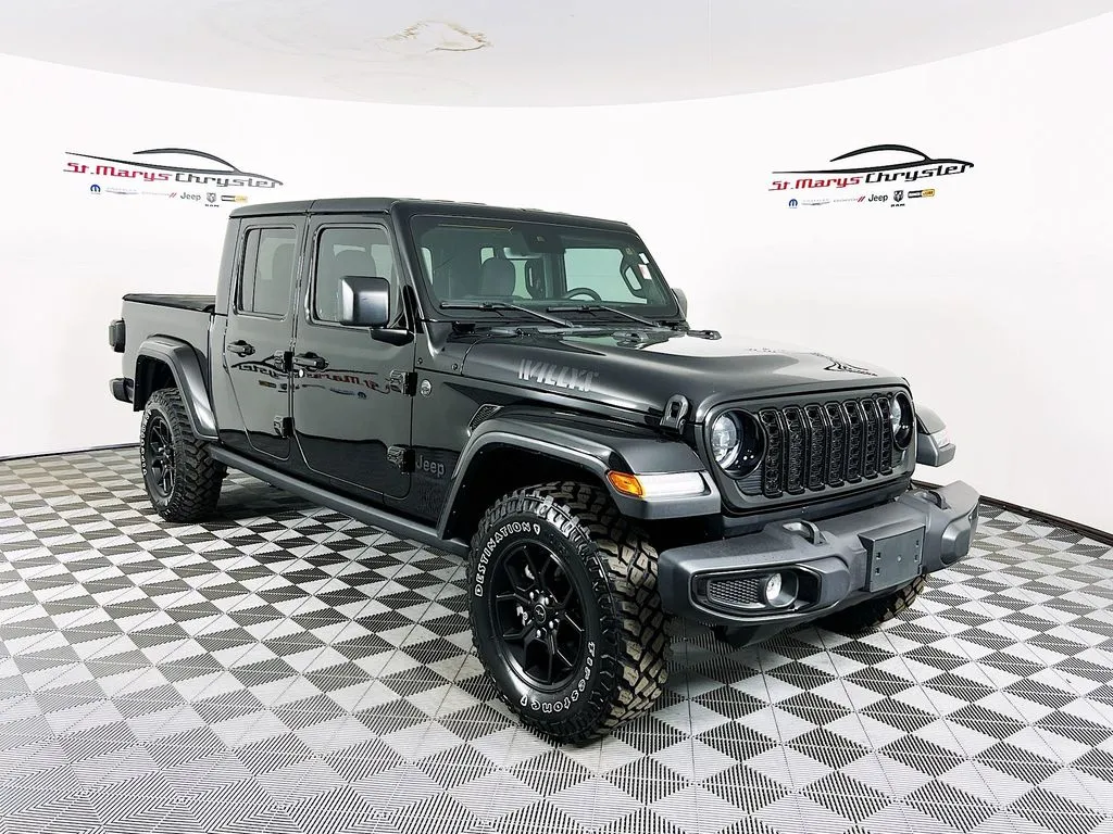 Black 2024 Jeep Gladiator Willys for sale in Saint Marys, OH