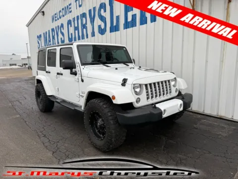 White 2016 Jeep Wrangler Unlimited Sahara for sale in Saint Marys, OH