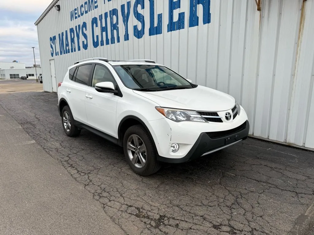 White 2015 Toyota RAV4 XLE for sale in Saint Marys, OH