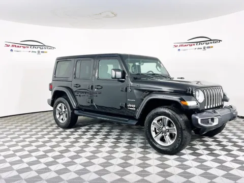 Black 2022 Jeep Wrangler Unlimited Sahara for sale in Saint Marys, OH